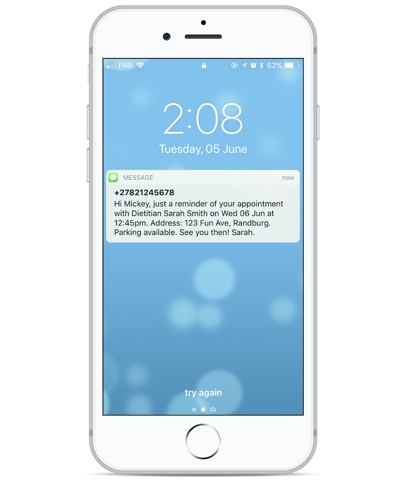 Lessen no-shows with notifications